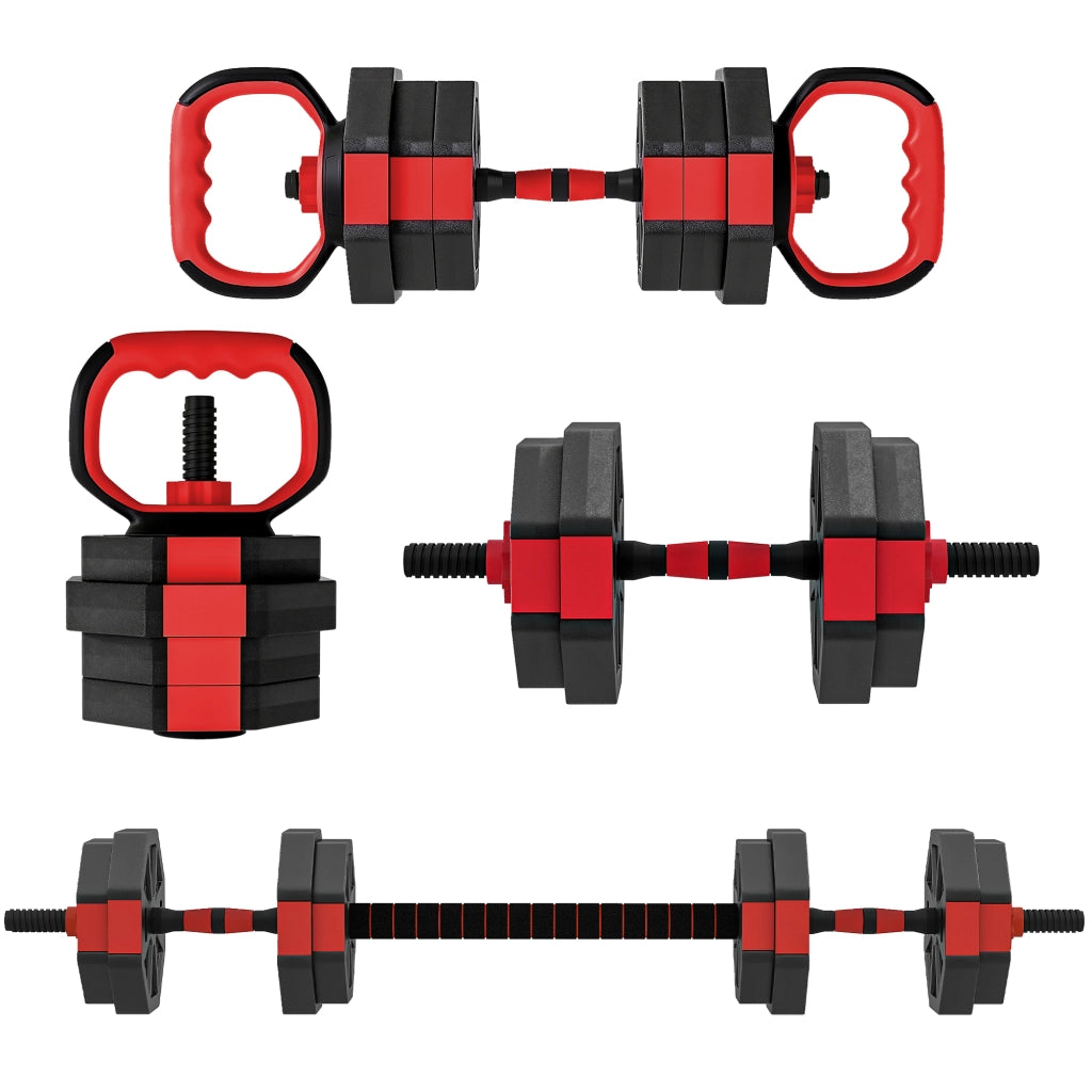Set manubri 6 in 1 con bilanciere ¨C zephmum ¨C regolabile 15 kg