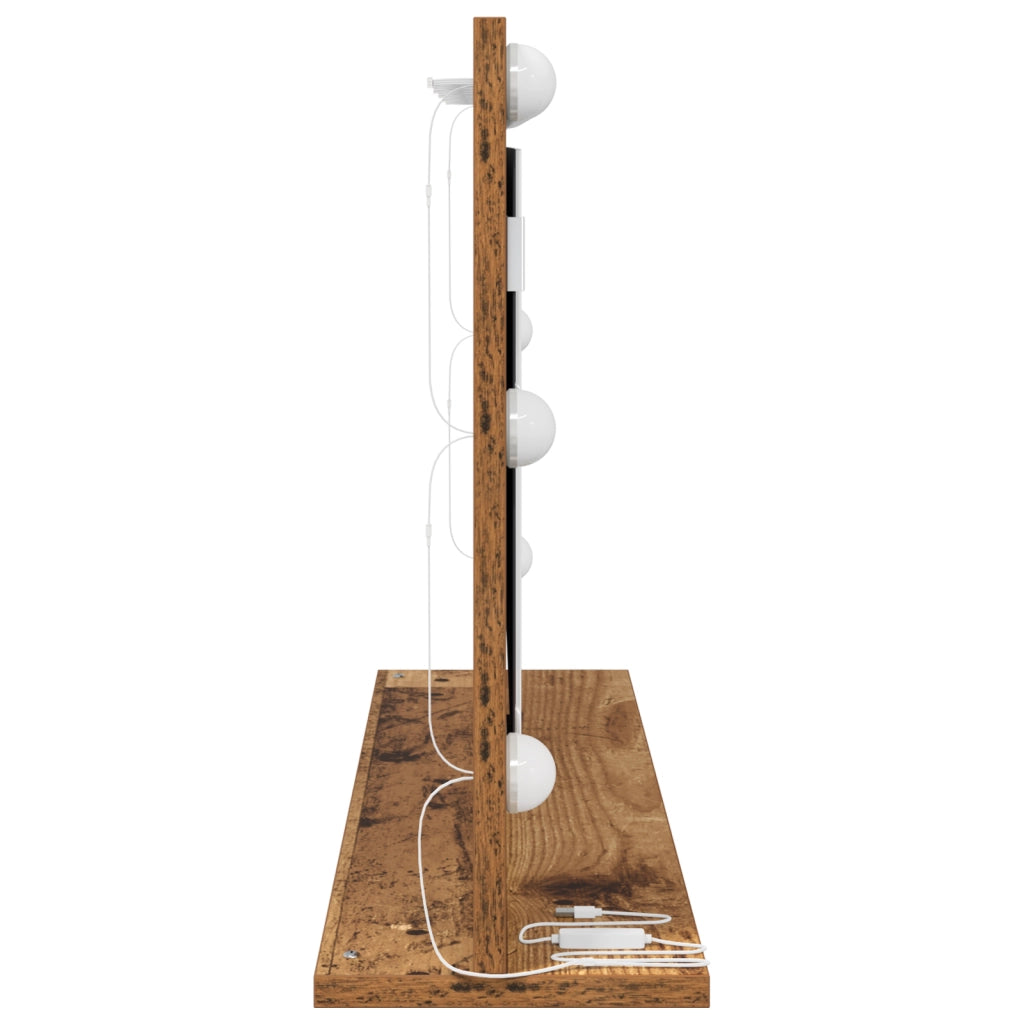 Specchio da Toeletta Legno Antico Legno, Vetro 80 x 45 x 18 cm
