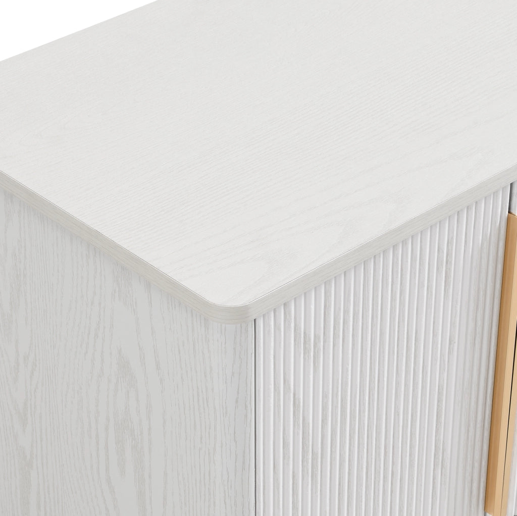 Scarpiera MDF bianca 60x40x61 cm con 2 ante; ripiani regolabili e vano aperto