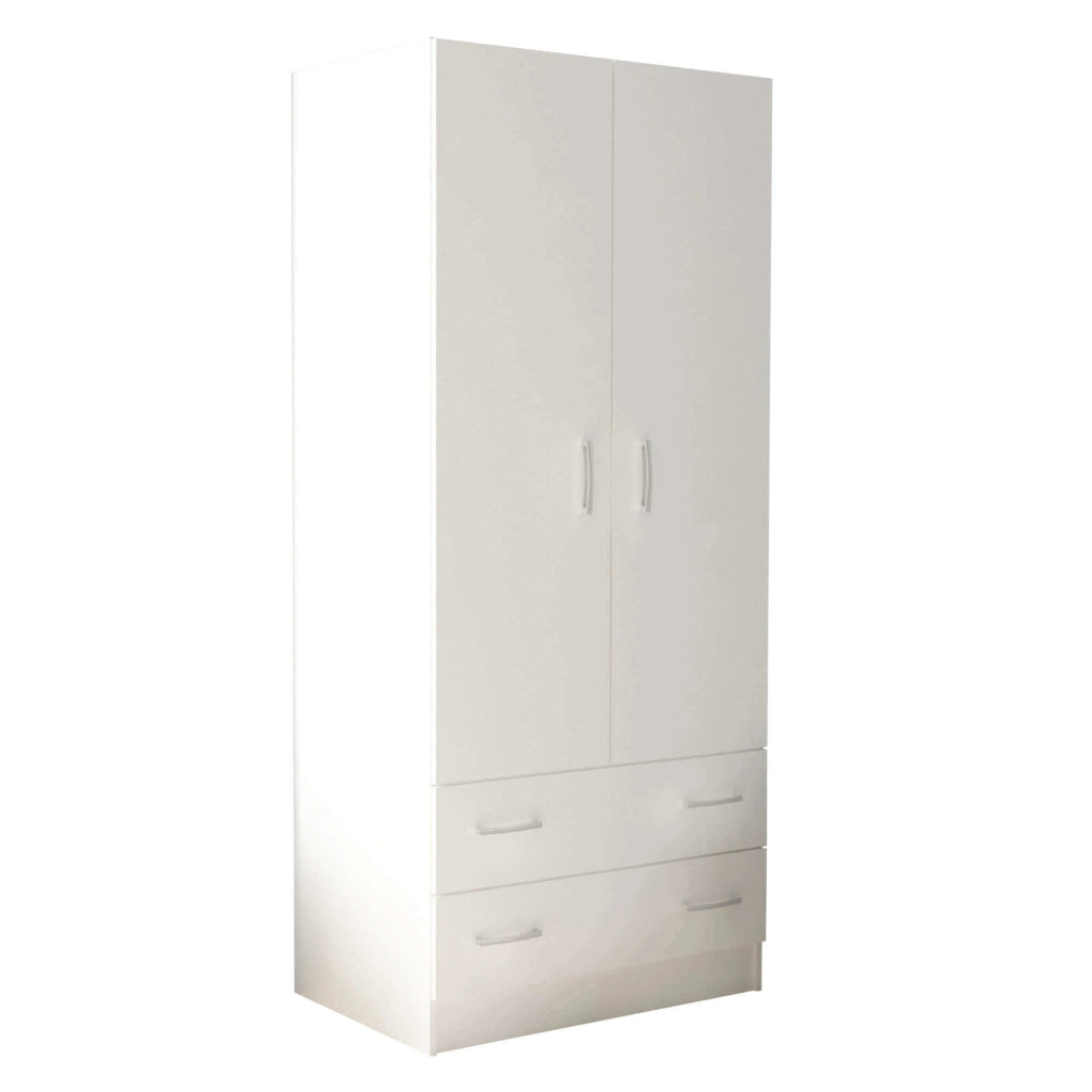 Armadio due ante in Legno Composito cm 77x50x180 - COLE