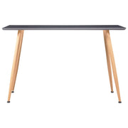 Tavolo da Pranzo Grigio e Rovere 120x60x74 cm in MDF 248310