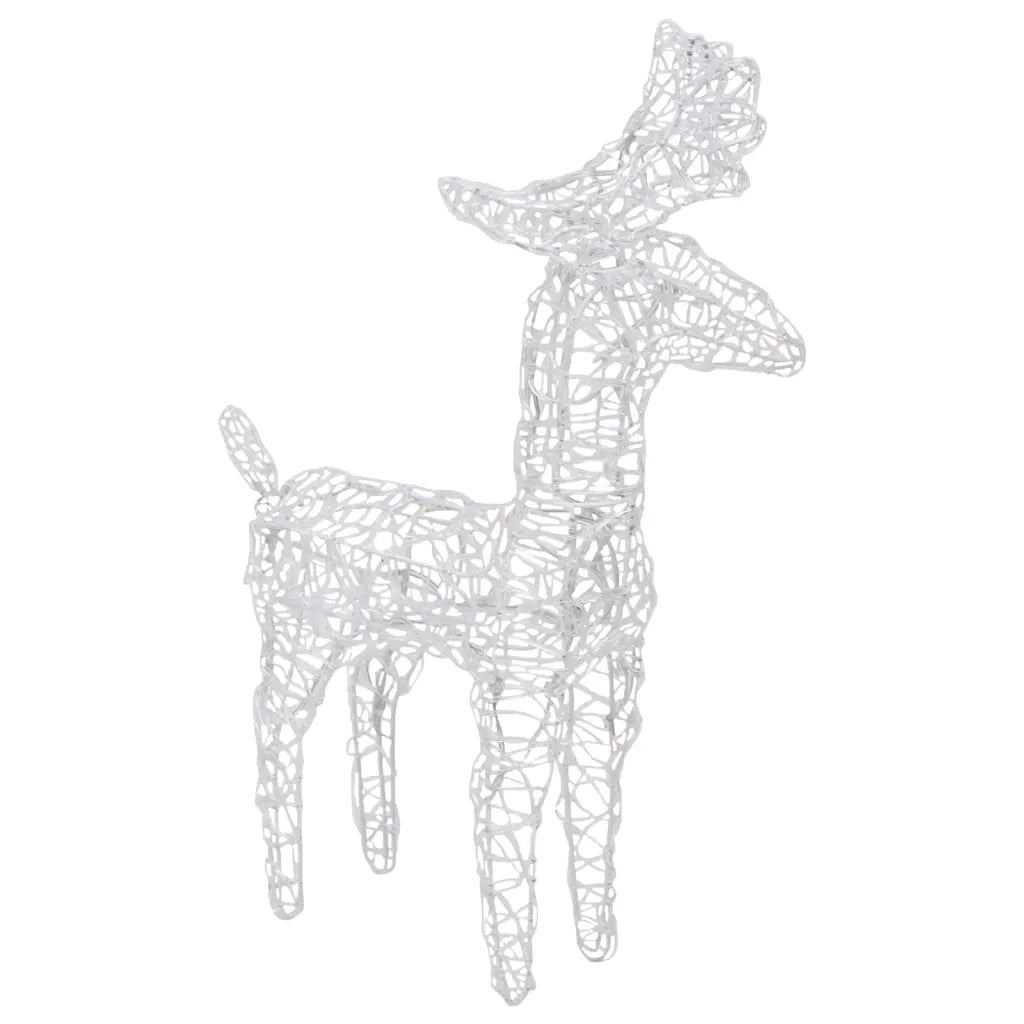 Decorazione Natalizia Renne e Slitta 320 LED Acrilico 3100426