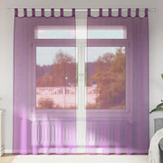 vidaXL Tende in Voile con Passanti 2 pz Viola 140x225 cm