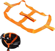 Sistema di protezione per moto - trasporto sicuro con cinturone di sicurezza - colore arancione