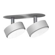 Faretto incasso doppio bianco orientabile GX53 Brosline