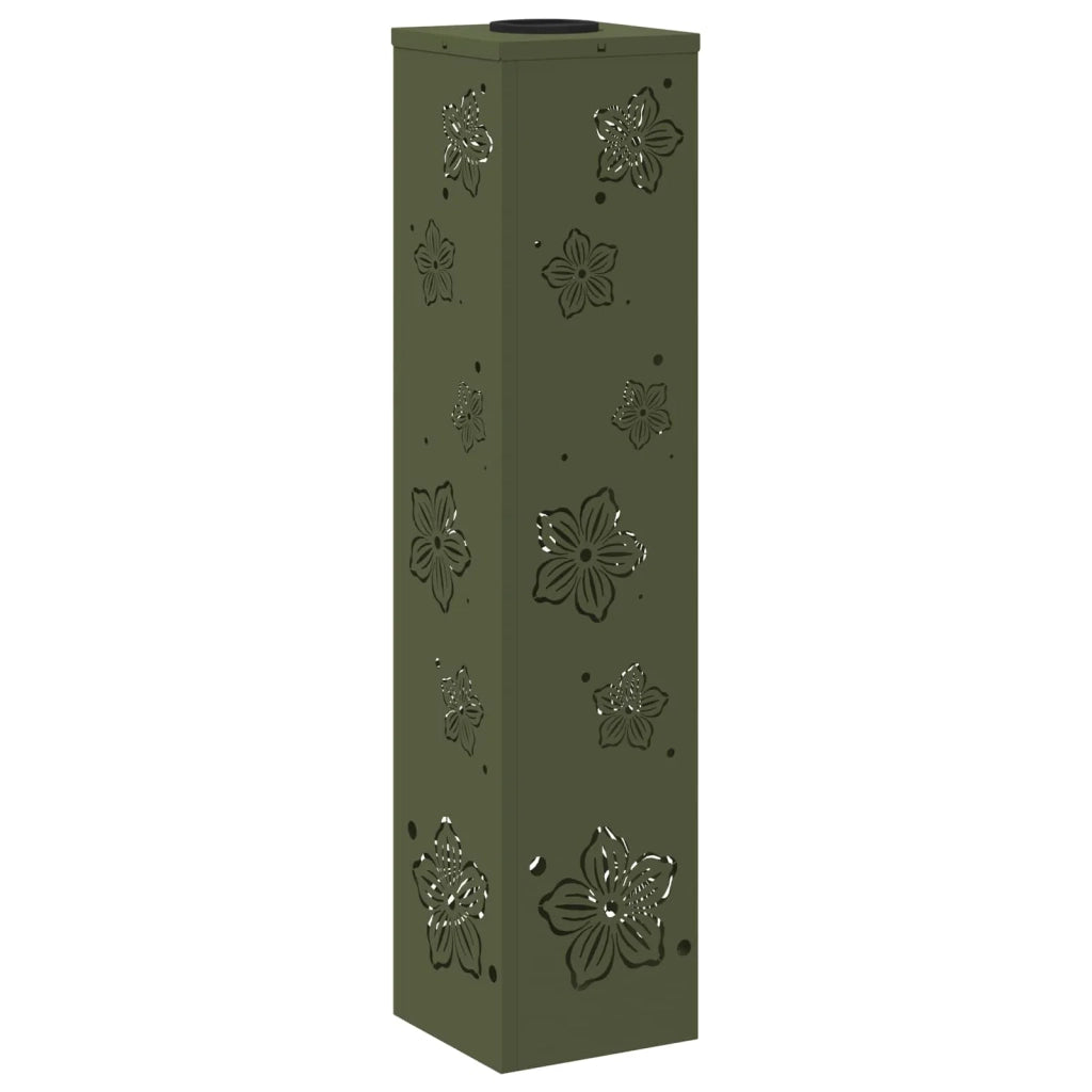 Faro LED solare per sentieri 2 pz Verde oliva CFW6409209