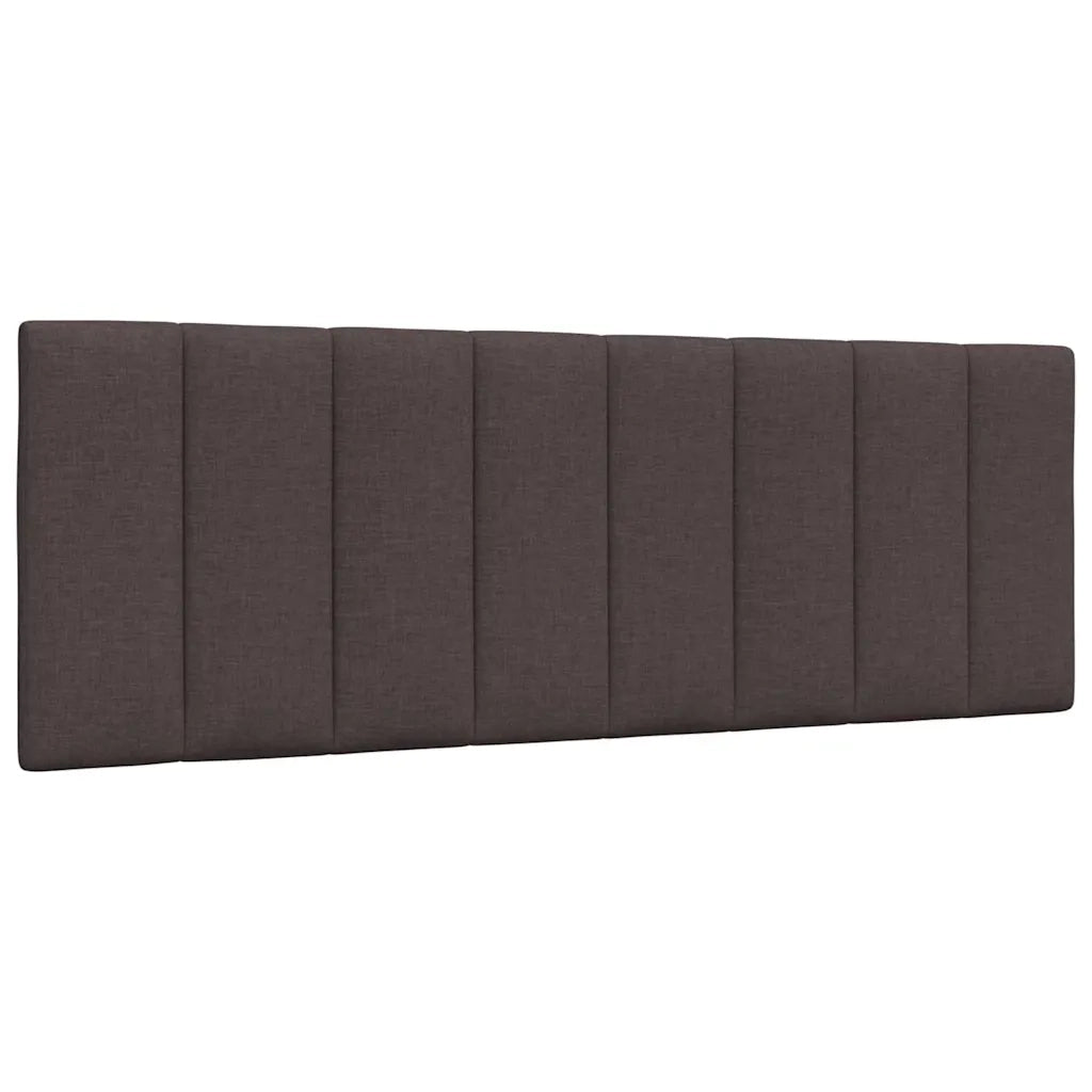 Letto con Materasso Hanko Marrone Scuro 140x200cm Tessuto 3310534