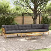 4 Pezzo Unità di divano pallet da giardino 3418294