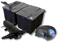 Set Filtro per laghetto da 60.000 l Chiarificatore 24W Pompa ECO 100W