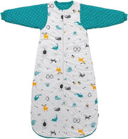 Sacco da letto biologico per bambini con maniche 3,5 TOG - Sacco da letto per bambini da 110 cm per l'inverno