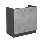 Vicco Mobile lavello cucina Calcestruzzo 80 cm senza piano di lavoro