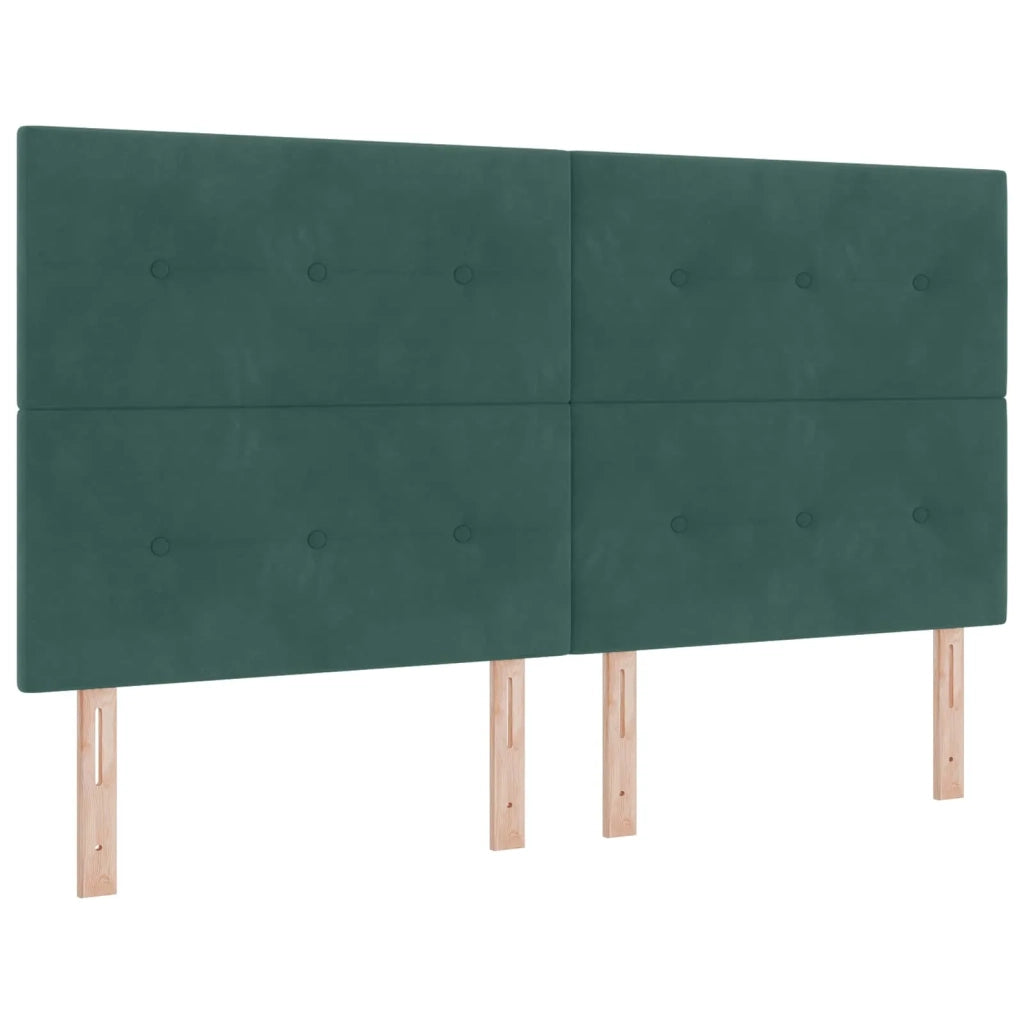 Letto con contenitore LED e materasso Verde Scuro 180 x 200 cm 3460149