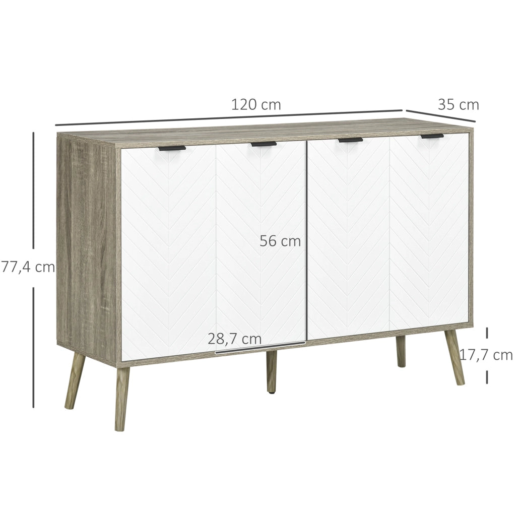 Armadio a muro con ante scorrevoli ¨C Minimal ¨C bianco grigio 120x35x77 cm