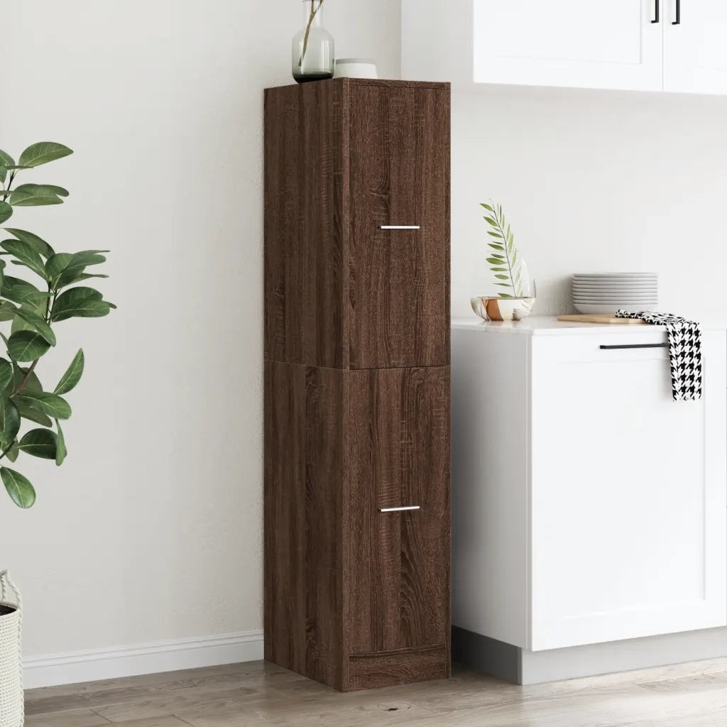 Armadietto da Farmacia Rovere Marrone 30x41x144,5 cm Truciolato 855175