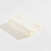 Cuscino Bambini Memory Foam Doppia Onda 47x32 cm (Altezza 6/8 cm) – Supporto Testa e Collo, Traspirante, Federa Sfoderabile Lavabile, Design Ergonomico per Sonno Confortevole