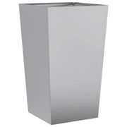 Fioriera rialzata per piante fiori terrazza giardino 45 x 45 x 75 cm acciaio zincato grigio 02_0037611