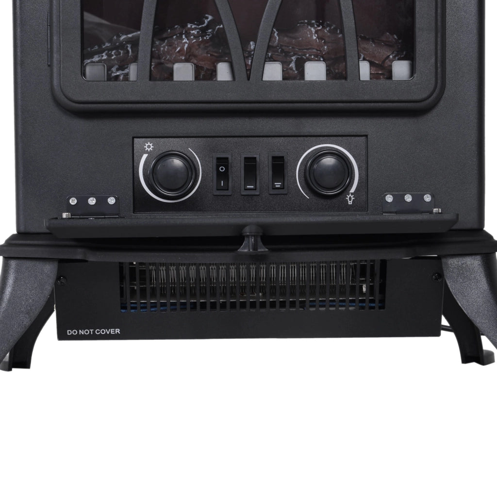 Caminetto elettrico, stufa a camino, caminetto elettrico a parete (Modello 6)