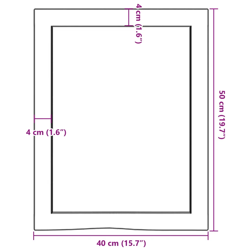 Mensole Parete | Scaffale a Parete | Ripiano a Parete 40x50x(2-6) cm Massello Rovere Non Trattato