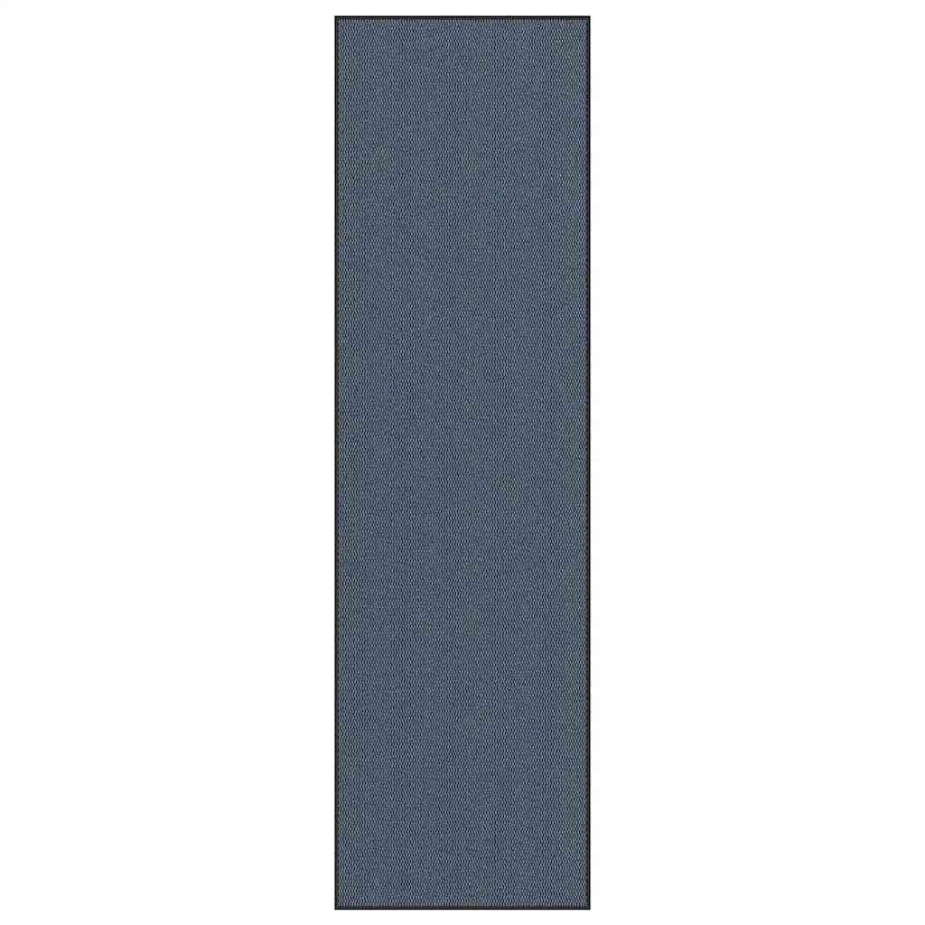 Zerbino antiscivolo rettangolare resistente blu per ingressi 115 x 400 cm in PP blu 02_0058124