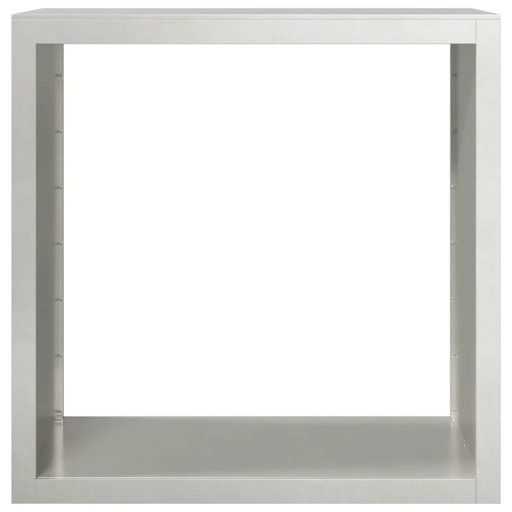 Rastrelliera per Legna da Ardere 100x40x100 cm in Acciaio Inox 850972