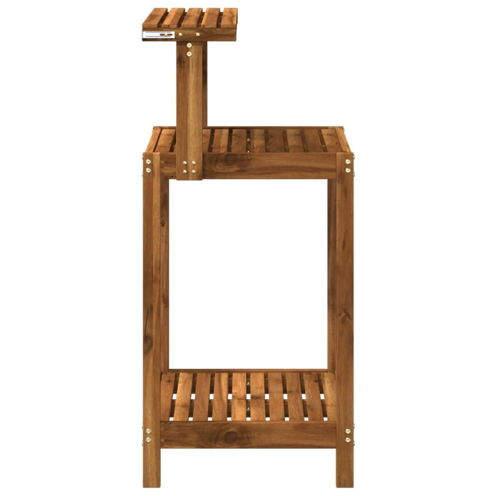 Banco da Giardinaggio Esterno 56,5 x 48,5 x 107 cm Naturale 903082
