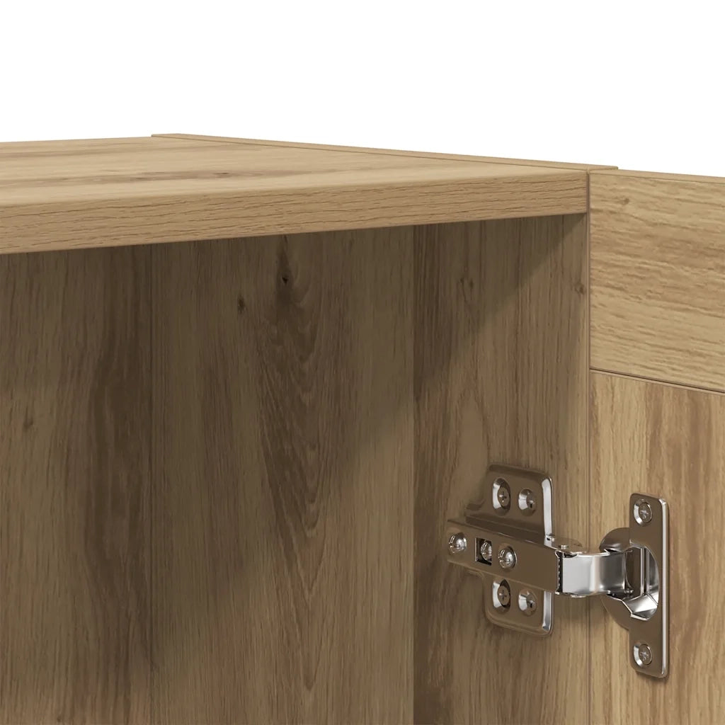 Credenza Rovere Artigianale 120x30,5x70 cm in Truciolato 856163