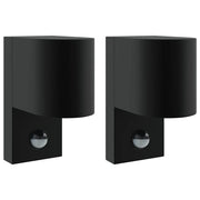 Lampada da Parete Esterna 2 pz Nero 12 x 7 x 15 cm CFW5219541