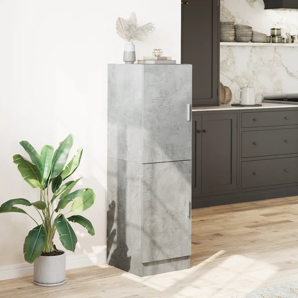 Mobile da Cucina Grigio Cemento 38x41,5x131,5 cm Legno