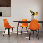Sedie da Pranzo 4 pz Arancioni in PP cod mxl 23976