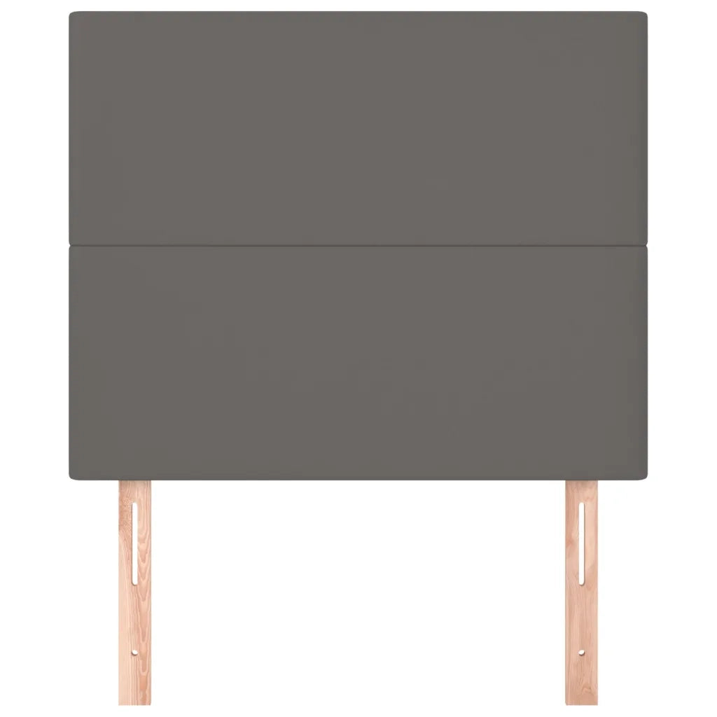 Testiera | Testata Grigio 100x5x118/128 cm in Similpelle