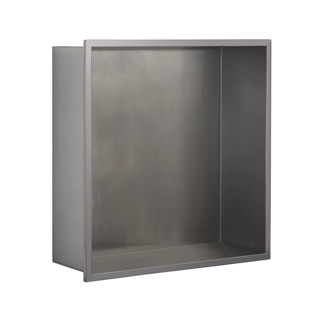 Nicchia da parete incassata 32x10x32H cm in acciaio inox AISI 304 Gedy serie GUEST - Satinato