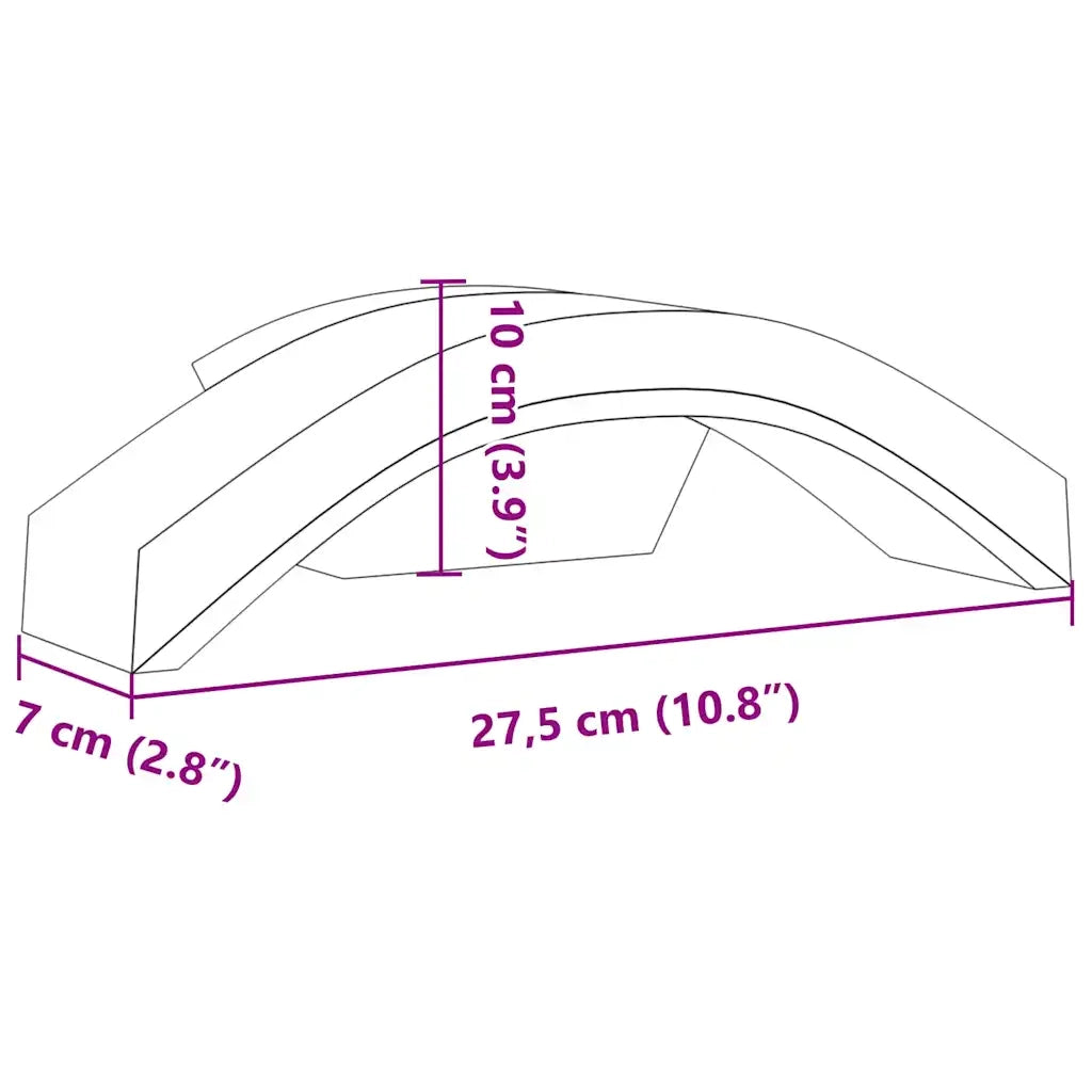 Applique per Esterni con LED 2 pz Bianche Alluminio Pressofuso CFW8169781