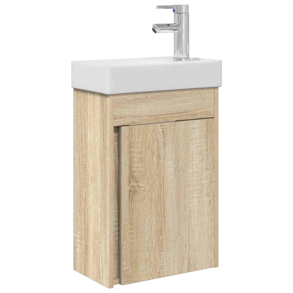 Mobile bagno con rubinetto Rovere Sonoma 40,5 x 22,5 x 62 cm 889523