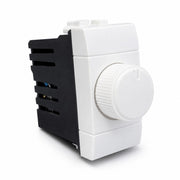 Serie Civile A2ZWORLD MBL Bianco Compatibile Con Bticino Living Light (Regolatore Dimmer A Manopola)