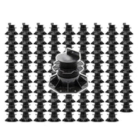 Set 90 supporti per pavimenti galleggianti, altezza regolabile 60-128mm Max 2700 kg, Pavimenti Decking