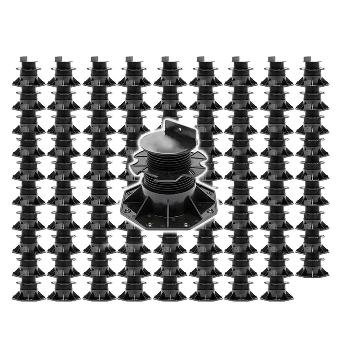 Set 90 supporti per pavimenti galleggianti, altezza regolabile 60-128mm Max 2700 kg, Pavimenti Decking