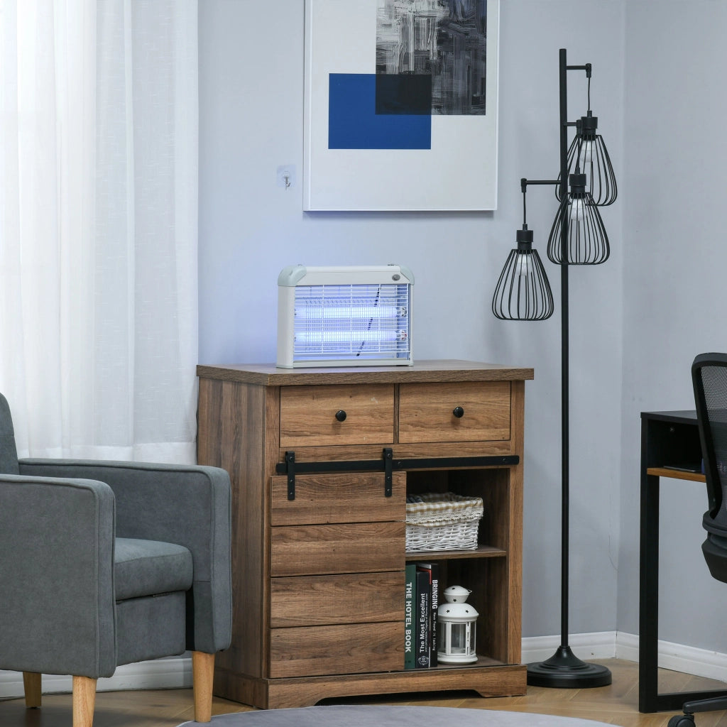 Lampada Antizanzare UV 20W ¨C Xylo ¨C 60m2 Interno Esterno Grigio Bianco