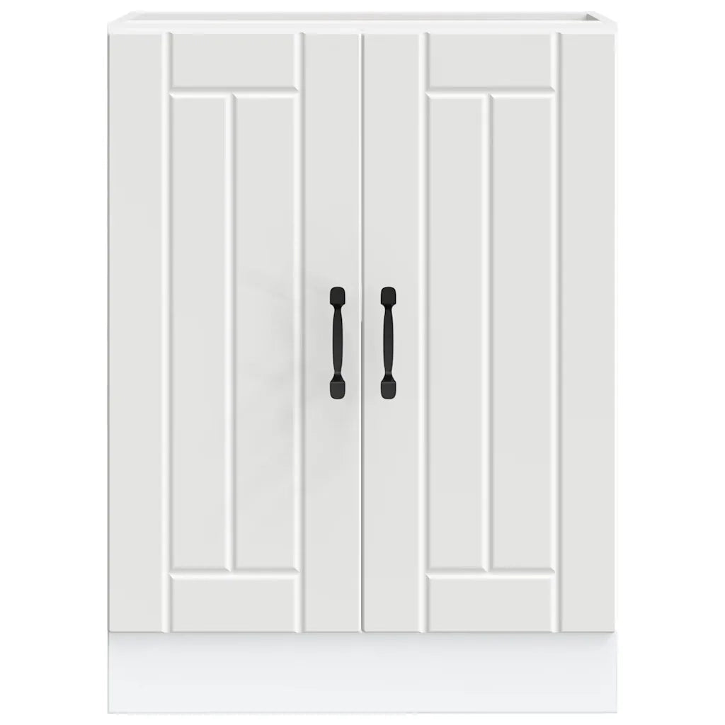 Mobile Base Lavello Lucca Bianco in Legno Multistrato 853677