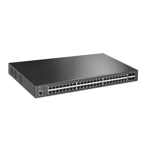 Switch tp-link tl-sg3452xp 48p gigabit  poe+,l2+ managed,4 slot sfp+ 10ge, power budget 500w, 1u 19-inch rack-mountable