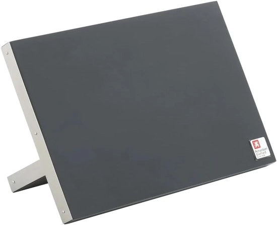 Blocco di misurazione con striscia magnetica integrata - Acciaio inox e legno di gomma - Nero/Argento
