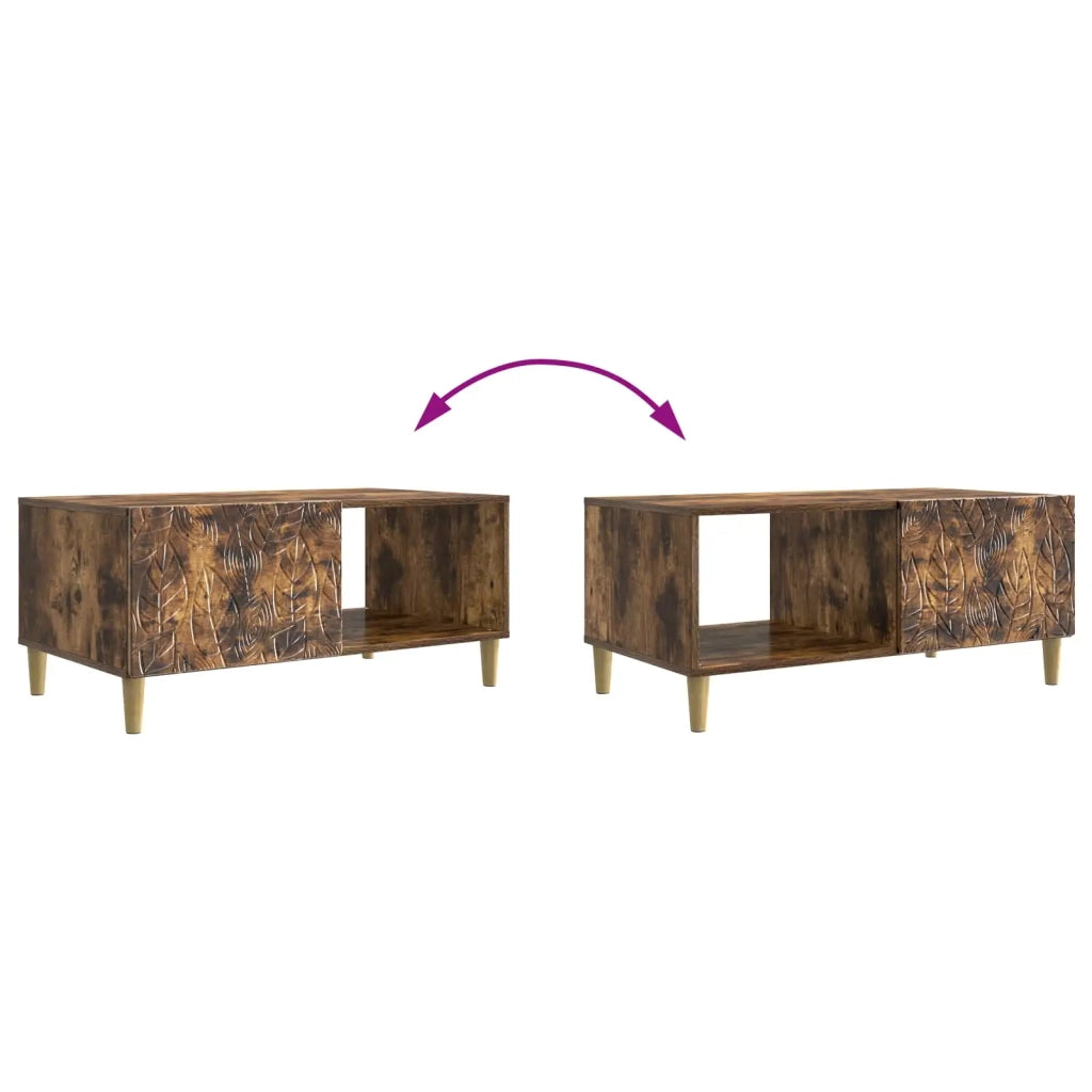 Tavolino da salotto Rovere Fumo 90 x 50 x 40 cm