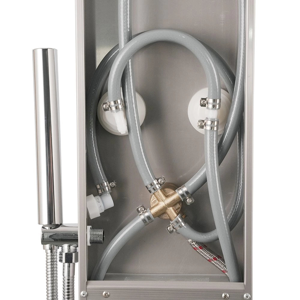 Colonna doccia pannello idromassaggio effetto cascata YH8126 SEUL - Satinato