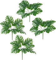 Set di 4 Monstera (25 cm): piante artificiali come vere | piante artificiali | piante artificiali senza vaso | piccole
