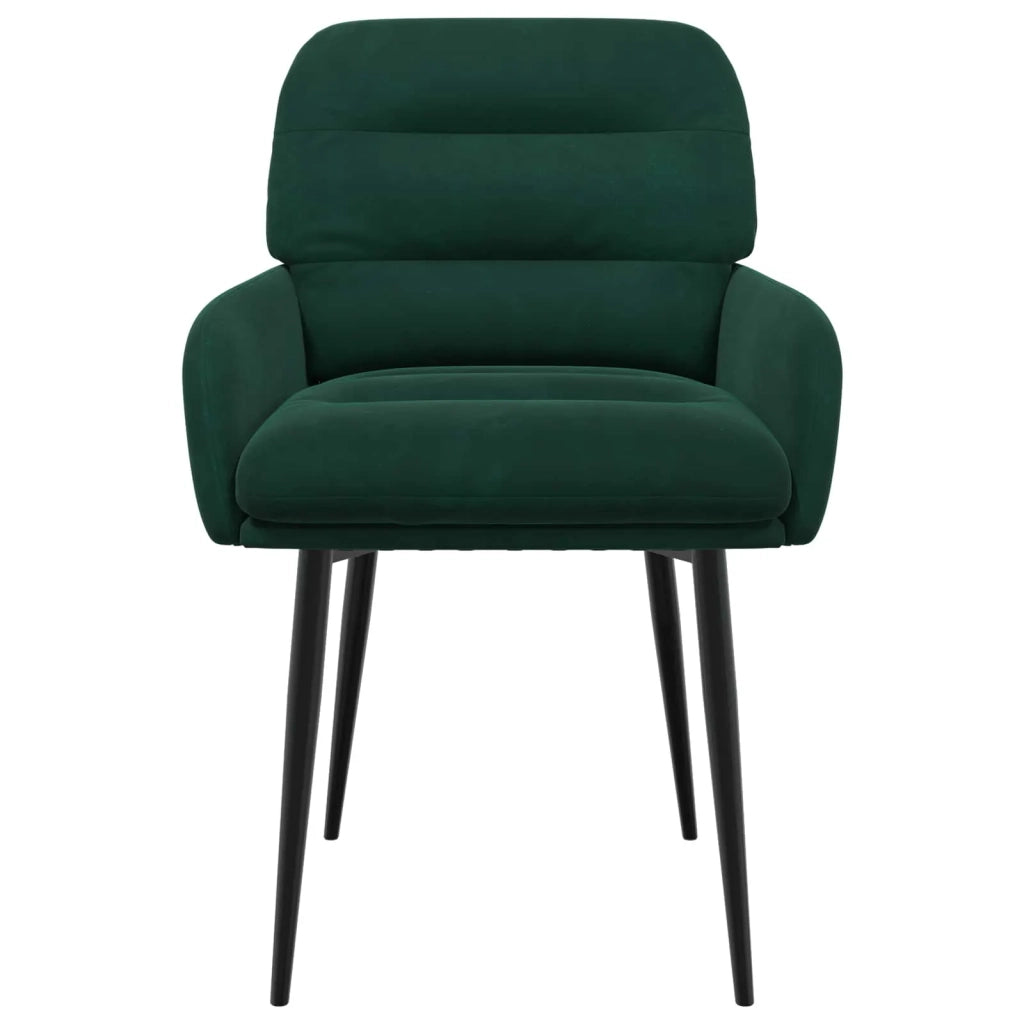 Sedie da pranzo 6 pz Velluto Verde Scuro 59 x 59,5 x 90 cm 3428249