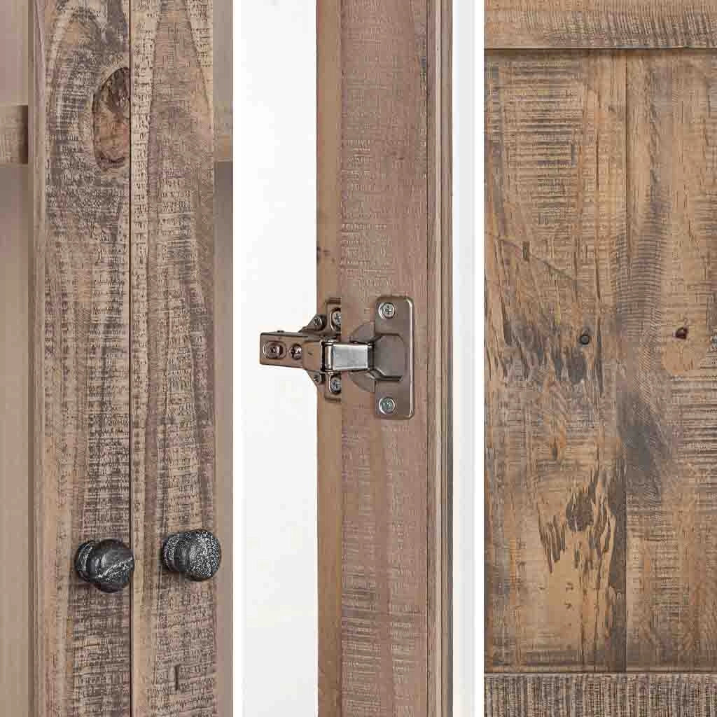 Vetrina in legno marrone 100x40x200h cm