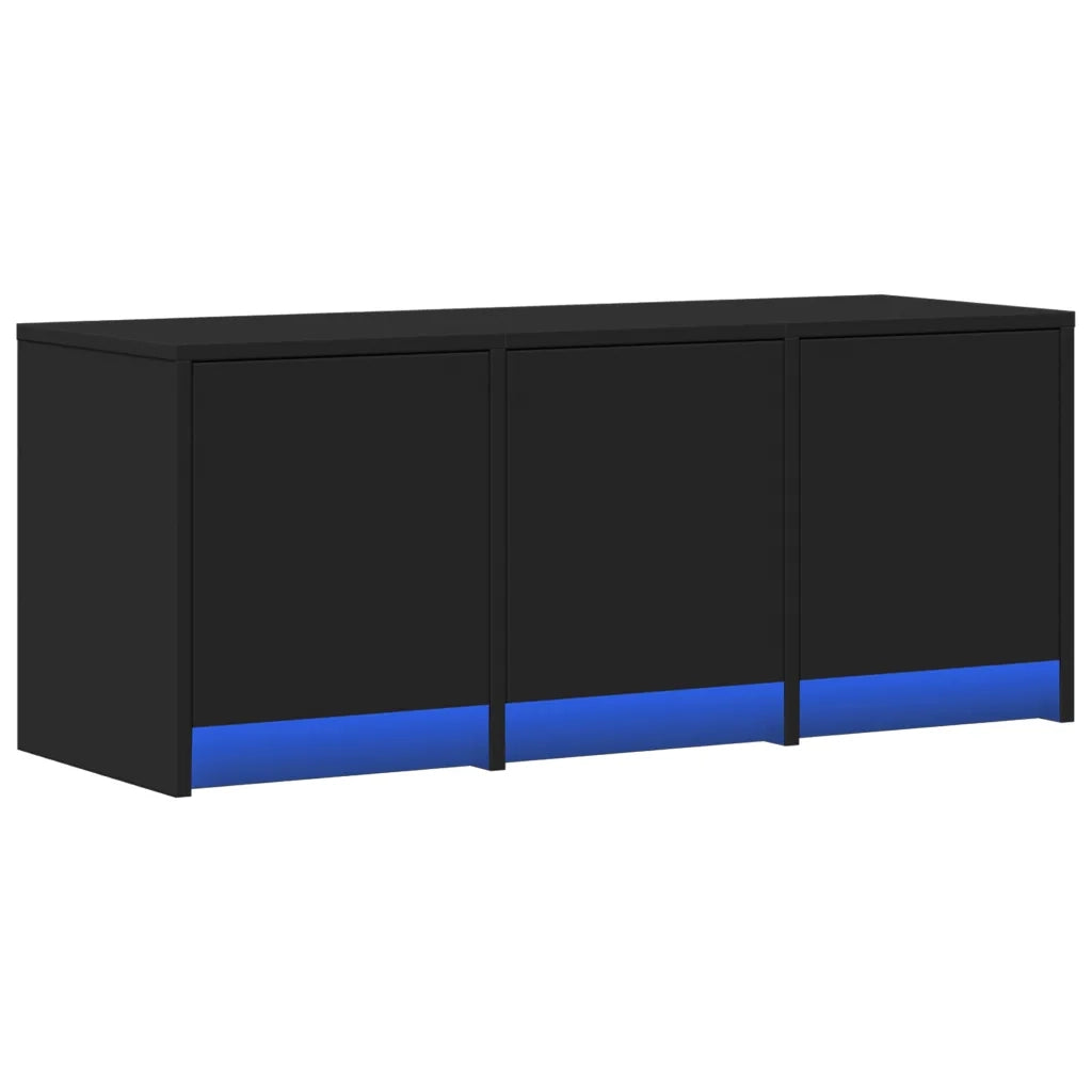Mobile Porta TV con LED Nero 97x34x40 cm in Truciolato