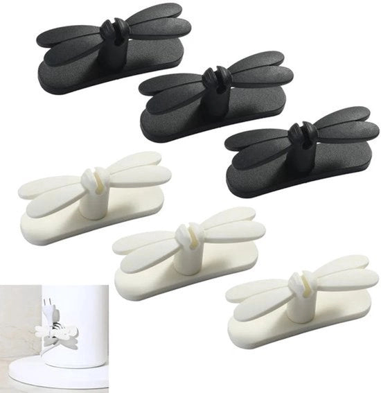 Set di gestione cavi a 6 pezzi adatto per diversi dispositivi. Realizzato in silicone, può organizzare, avvolgere, accorciare e fissare alla parete i cavi. È ideale per il controllo dei cavi in cucine, bagni e altre aree.