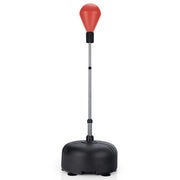 Sacco da boxe autoportante altezza regolabile da 140 a 158 cm con guanti seduta ergonomica sensazione di comfort rivestimento in PU rosso 20_0013318