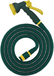 Serpentino flessibile per giardino con 8 funzionalità di getto, 33m, marchio TÜV Süd, con adattatore e pezzo di connessione, espandibile all'infinito