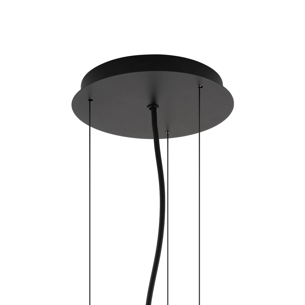 Lampadario loft nero Ø58 7xE27 Satellite M Nowodvorski
